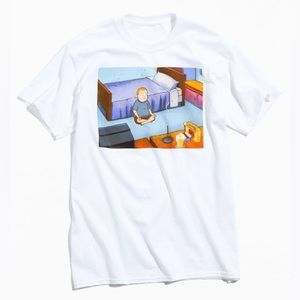 King of the Hill Bobby Meditating T-Shirt - Men’s Small